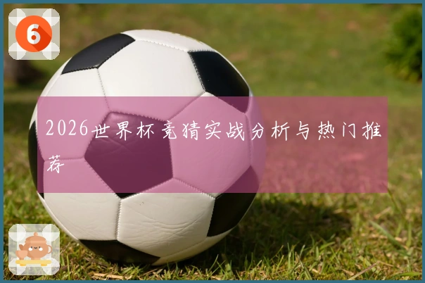 2026世界杯竞猜实战分析与热门推荐